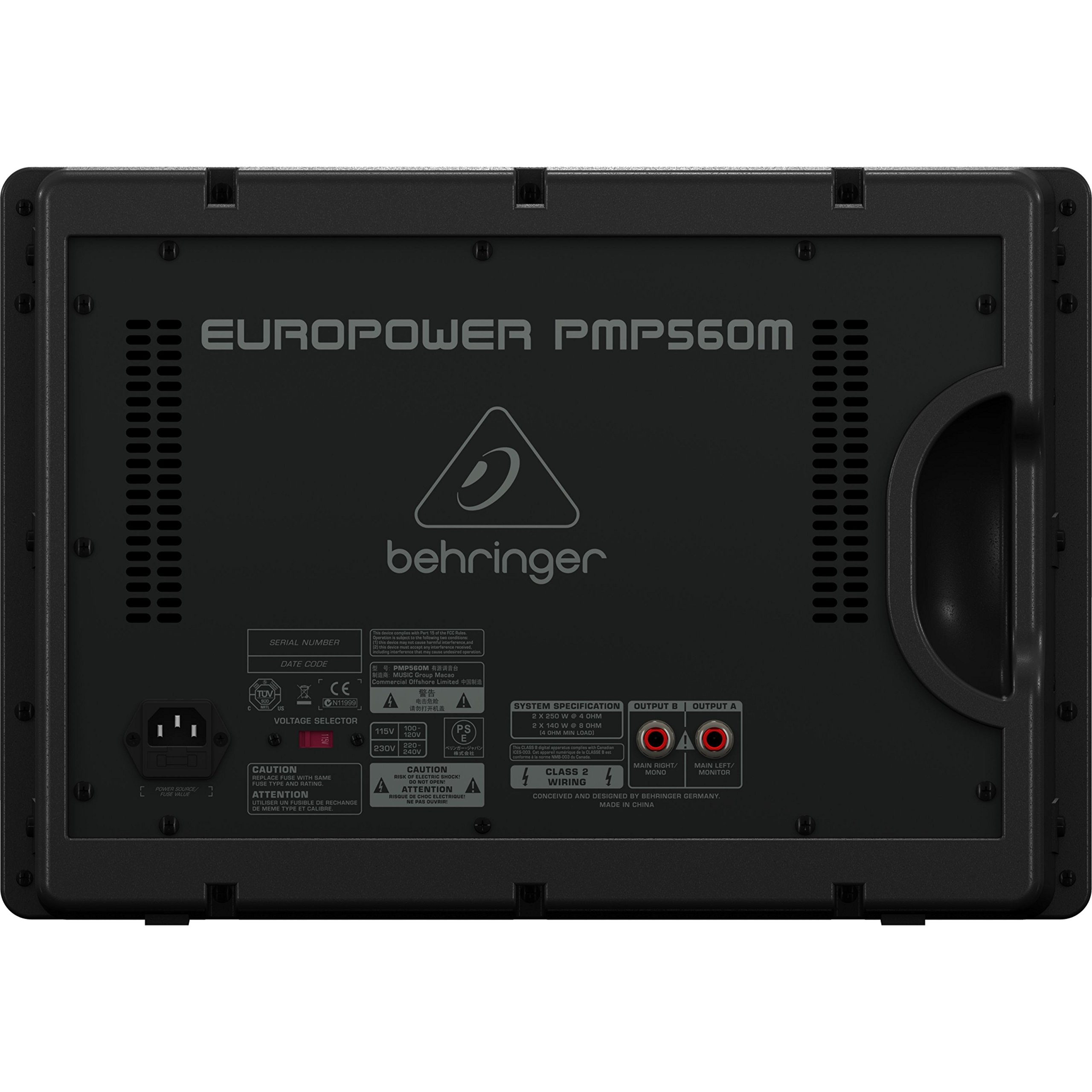 Behringer パワードミキサー PMP560M Amazon | Behringer パワードミキサー 最大2 x 250W(4オーム) 高品質